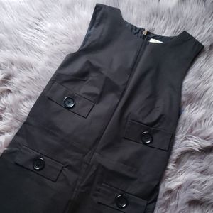 Michael Kors sleeveless black shift dress